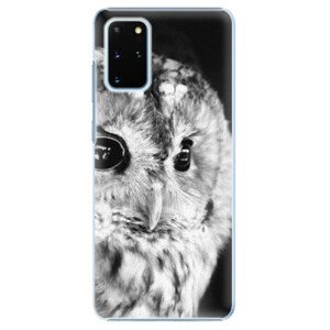 Plastové pouzdro iSaprio - BW Owl - Samsung Galaxy S20+