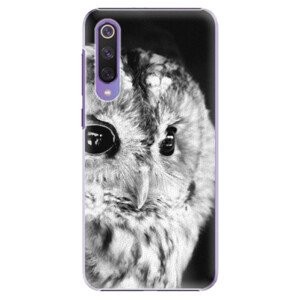 Plastové pouzdro iSaprio - BW Owl - Xiaomi Mi 9 SE