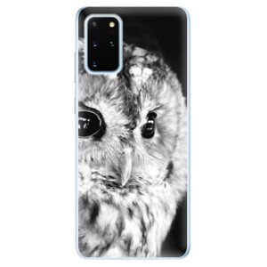 Odolné silikonové pouzdro iSaprio - BW Owl - Samsung Galaxy S20+