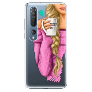 Plastové pouzdro iSaprio - My Coffe and Blond Girl - Xiaomi Mi 10 / Mi 10 Pro