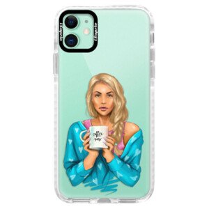 Silikonové pouzdro Bumper iSaprio - Coffe Now - Blond - iPhone 11