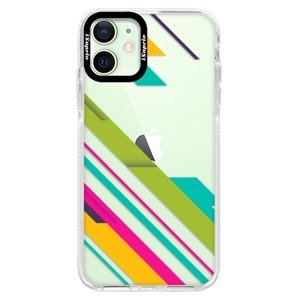 Silikonové pouzdro Bumper iSaprio - Color Stripes 03 - iPhone 12 mini