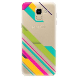 Odolné silikonové pouzdro iSaprio - Color Stripes 03 - Samsung Galaxy J6