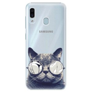 Plastové pouzdro iSaprio - Crazy Cat 01 - Samsung Galaxy A20
