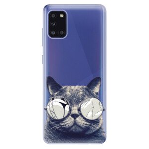 Odolné silikonové pouzdro iSaprio - Crazy Cat 01 - Samsung Galaxy A31