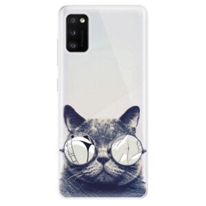 Odolné silikonové pouzdro iSaprio - Crazy Cat 01 - Samsung Galaxy A41