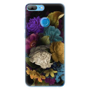 Odolné silikonové pouzdro iSaprio - Dark Flowers - Huawei Honor 9 Lite