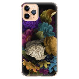 Odolné silikonové pouzdro iSaprio - Dark Flowers - iPhone 11 Pro