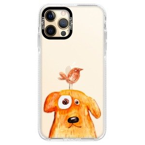 Silikonové pouzdro Bumper iSaprio - Dog And Bird - iPhone 12 Pro Max