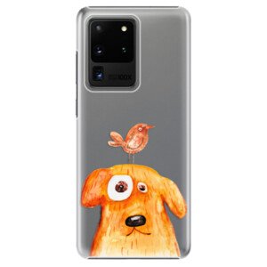 Plastové pouzdro iSaprio - Dog And Bird - Samsung Galaxy S20 Ultra