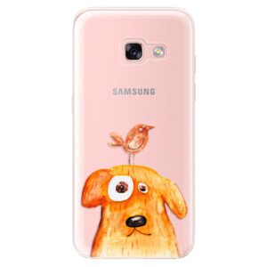 Odolné silikonové pouzdro iSaprio - Dog And Bird - Samsung Galaxy A3 2017