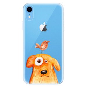 Odolné silikonové pouzdro iSaprio - Dog And Bird - iPhone XR