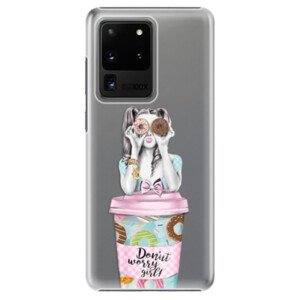 Plastové pouzdro iSaprio - Donut Worry - Samsung Galaxy S20 Ultra