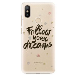 Plastové pouzdro iSaprio - Follow Your Dreams - black - Xiaomi Mi A2