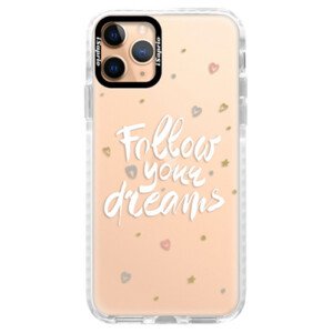 Silikonové pouzdro Bumper iSaprio - Follow Your Dreams - white - iPhone 11 Pro