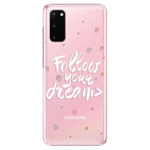 Plastové pouzdro iSaprio - Follow Your Dreams - white - Samsung Galaxy S20