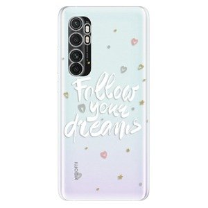 Odolné silikonové pouzdro iSaprio - Follow Your Dreams - white - Xiaomi Mi Note 10 Lite