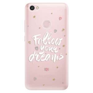 Odolné silikonové pouzdro iSaprio - Follow Your Dreams - white - Xiaomi Redmi Note 5A / 5A Prime