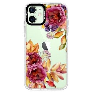 Silikonové pouzdro Bumper iSaprio - Fall Flowers - iPhone 12 mini