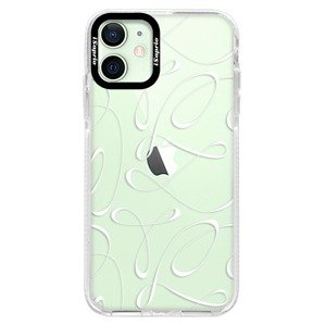 Silikonové pouzdro Bumper iSaprio - Fancy - white - iPhone 12