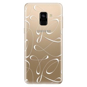 Odolné silikonové pouzdro iSaprio - Fancy - white - Samsung Galaxy A8 2018