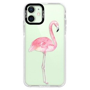 Silikonové pouzdro Bumper iSaprio - Flamingo 01 - iPhone 12 mini