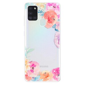 Odolné silikonové pouzdro iSaprio - Flower Brush - Samsung Galaxy A21s
