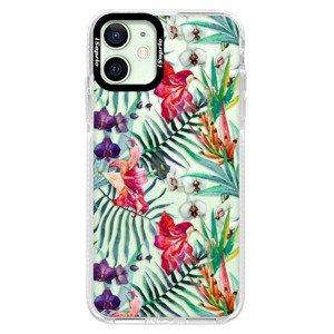 Silikonové pouzdro Bumper iSaprio - Flower Pattern 03 - iPhone 12 mini
