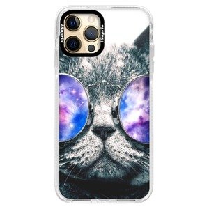 Silikonové pouzdro Bumper iSaprio - Galaxy Cat - iPhone 12 Pro Max