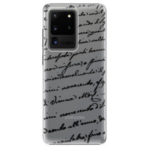 Plastové pouzdro iSaprio - Handwriting 01 - black - Samsung Galaxy S20 Ultra