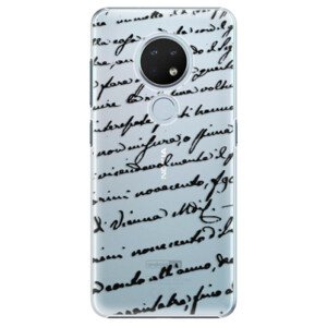 Plastové pouzdro iSaprio - Handwriting 01 - black - Nokia 6.2
