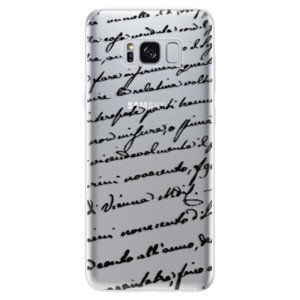 Odolné silikonové pouzdro iSaprio - Handwriting 01 - black - Samsung Galaxy S8