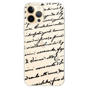 Odolné silikonové pouzdro iSaprio - Handwriting 01 - black - iPhone 12 Pro