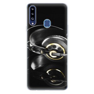 Odolné silikonové pouzdro iSaprio - Headphones 02 - Samsung Galaxy A20s