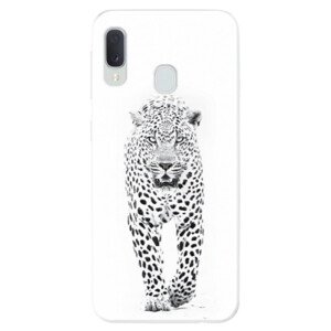 Odolné silikonové pouzdro iSaprio - White Jaguar - Samsung Galaxy A20e