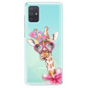 Plastové pouzdro iSaprio - Lady Giraffe - Samsung Galaxy A71