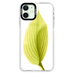 Silikonové pouzdro Bumper iSaprio - Green Leaf - iPhone 12 mini