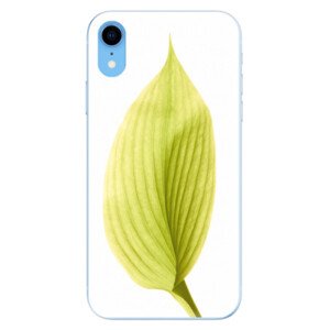 Odolné silikonové pouzdro iSaprio - Green Leaf - iPhone XR