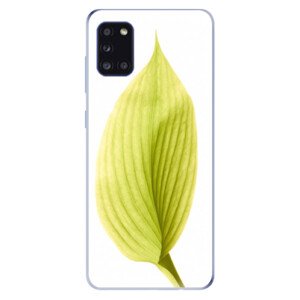 Odolné silikonové pouzdro iSaprio - Green Leaf - Samsung Galaxy A31