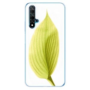 Odolné silikonové pouzdro iSaprio - Green Leaf - Huawei Nova 5T