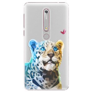 Plastové pouzdro iSaprio - Leopard With Butterfly - Nokia 6.1