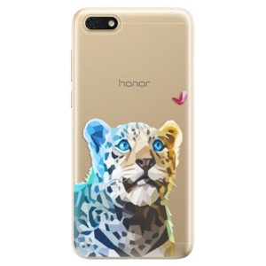 Odolné silikonové pouzdro iSaprio - Leopard With Butterfly - Huawei Honor 7S