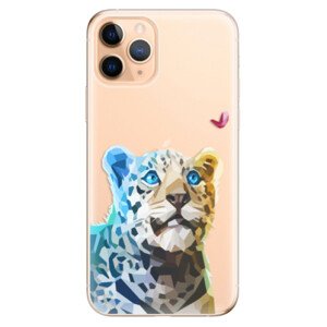 Odolné silikonové pouzdro iSaprio - Leopard With Butterfly - iPhone 11 Pro