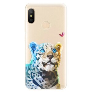 Odolné silikonové pouzdro iSaprio - Leopard With Butterfly - Xiaomi Mi A2 Lite