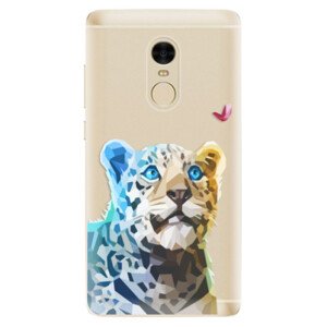 Odolné silikonové pouzdro iSaprio - Leopard With Butterfly - Xiaomi Redmi Note 4