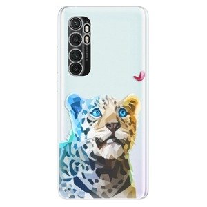 Odolné silikonové pouzdro iSaprio - Leopard With Butterfly - Xiaomi Mi Note 10 Lite