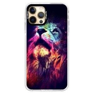 Silikonové pouzdro Bumper iSaprio - Lion in Colors - iPhone 12 Pro