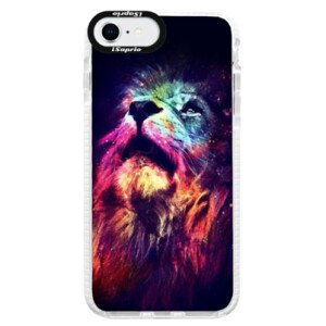 Silikonové pouzdro Bumper iSaprio - Lion in Colors - iPhone SE 2020