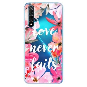 Odolné silikonové pouzdro iSaprio - Love Never Fails - Huawei Nova 5T