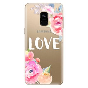 Odolné silikonové pouzdro iSaprio - Love - Samsung Galaxy A8 2018